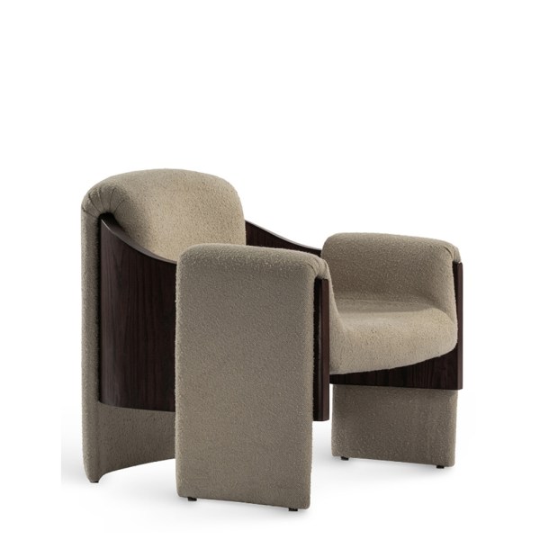 Rumi Accent Chair Wood Fragment House.