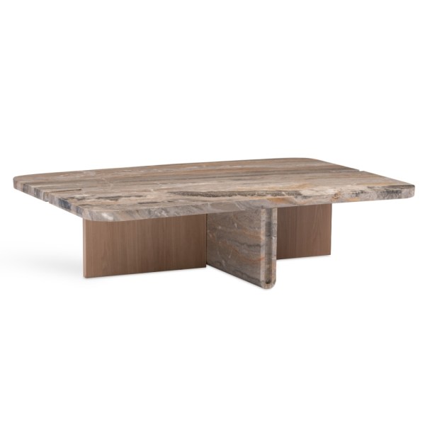 Keene Coffee Table Stone, Veneer Fragment House.
