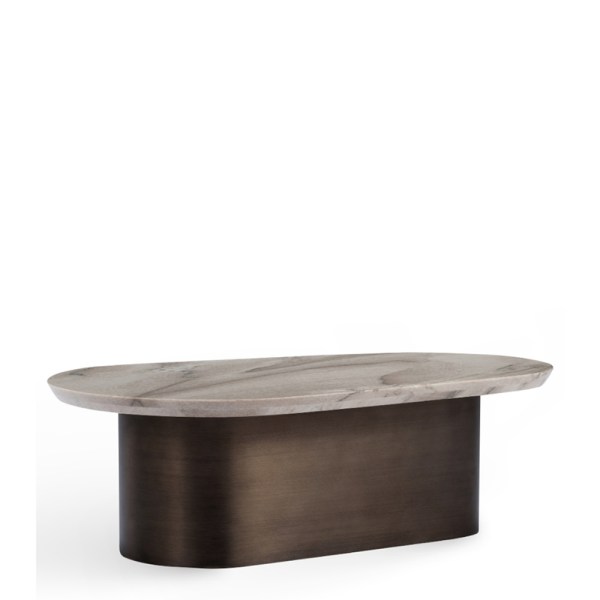 Marble Coffee Table Metal, Stone Fragment House.