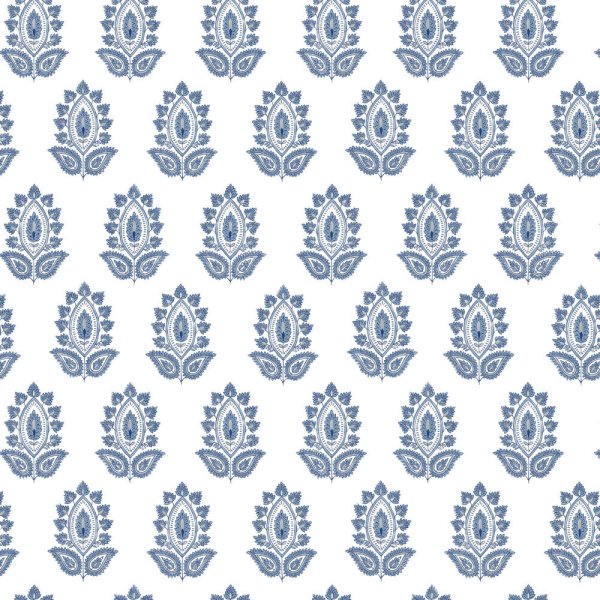 Etrusco Indigo Cotton-Linen-Viscose Fabric by Fragment House.