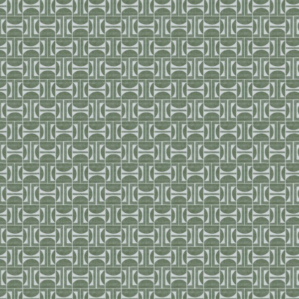 Seravin Mint Cotton-Linen Fabric by Fragment House.