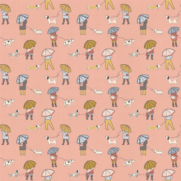 Puddle Blush Cotton Fabric by Fragment House.