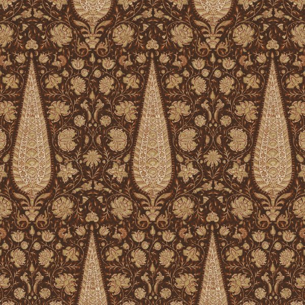 Safran Raisin Linen Fabric by Fragment House.
