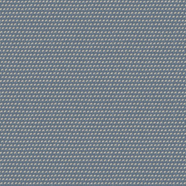 Nacre Indigo Linen Fabric by Fragment House.
