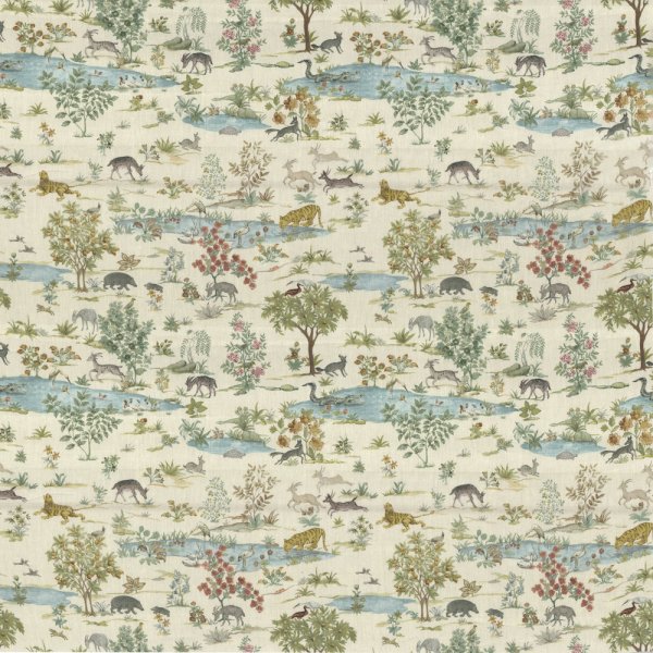 Eventide Ecru Linen Fabric by Fragment House.