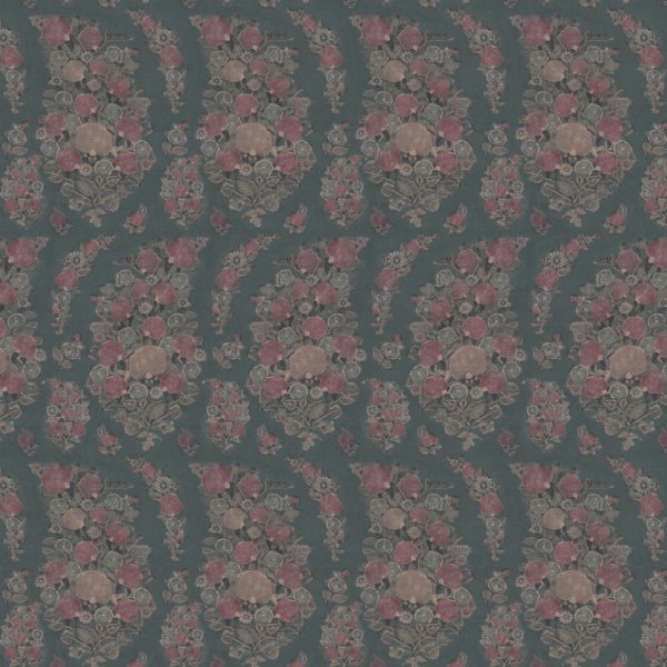 Kavia Indigo Linen Fabric by Fragment House.
