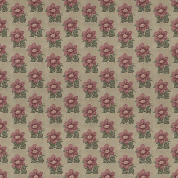 Malva Dusty Rose Linen Fabric by Fragment House.