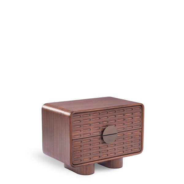 Night Cove Bedside Table Metal, Wood Fragment House.