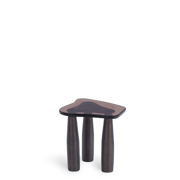 Tuft End Table Metal, Resin Fragment House.