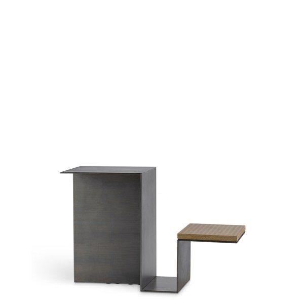 Modul End Table Metal, Veneer Fragment House.
